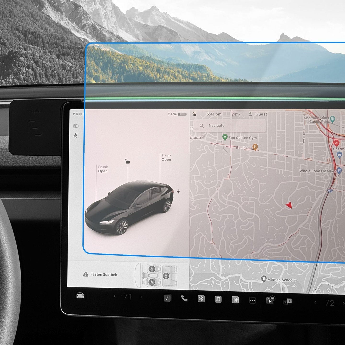 Screen Protector for Tesla Model 3 And Y Bundle - MoodPeach