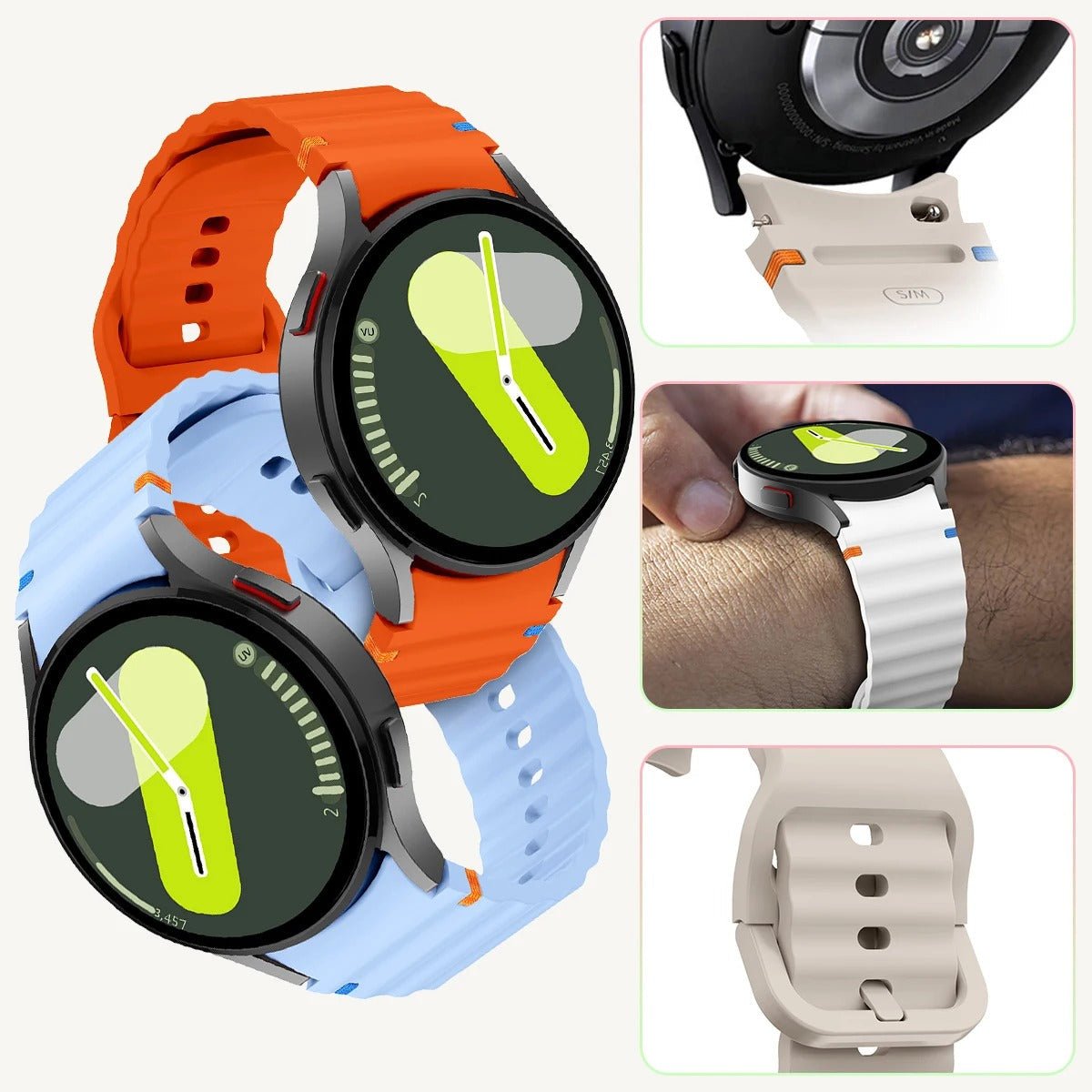 Silicone Sport Band for Samsung Galaxy Watch - MoodPeach