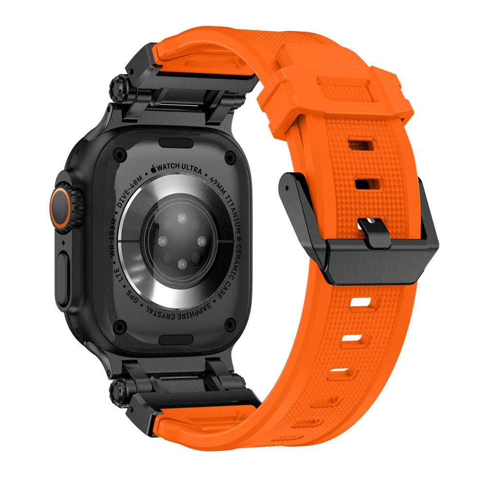 Silicone & Stainless Steel Band for Apple Watch - MoodPeach
