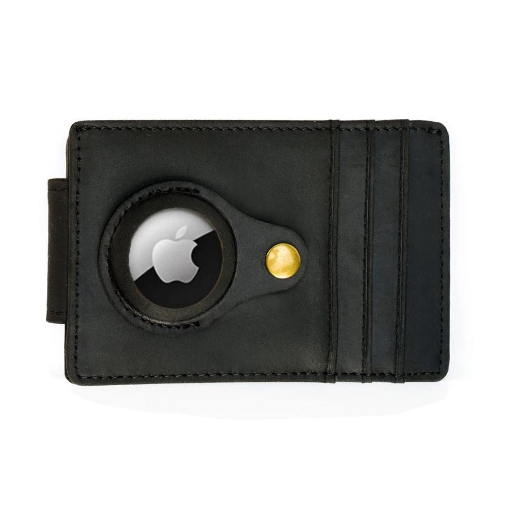 Slim AirTag Leather Wallet - MoodPeach