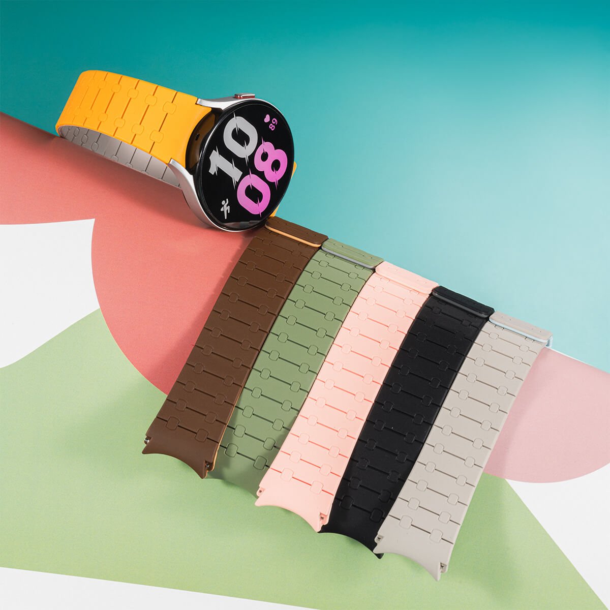 Slim Silicone Magnetic Band for Samsung Galaxy Watch - MoodPeach