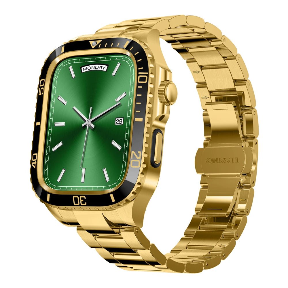 Stainless Steel Armor Case & Band for Apple Watch - MoodPeach