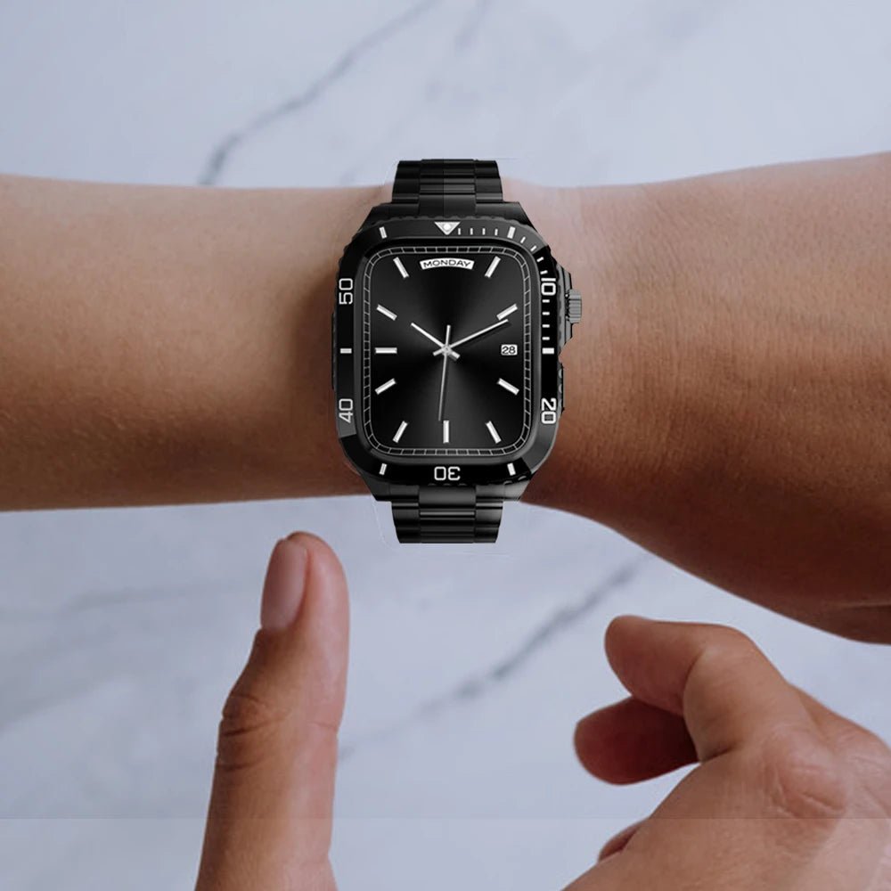 Stainless Steel Armor Case & Band for Apple Watch - MoodPeach
