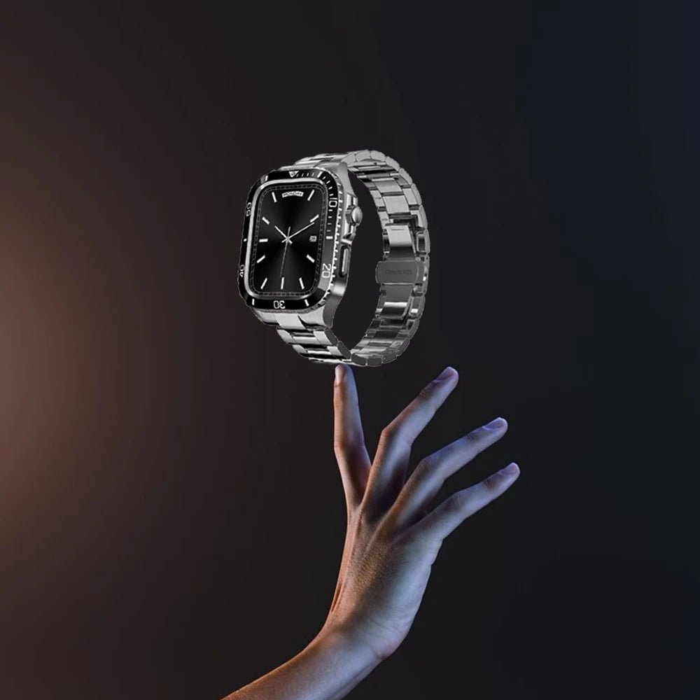 Stainless Steel Armor Case & Band for Apple Watch - MoodPeach