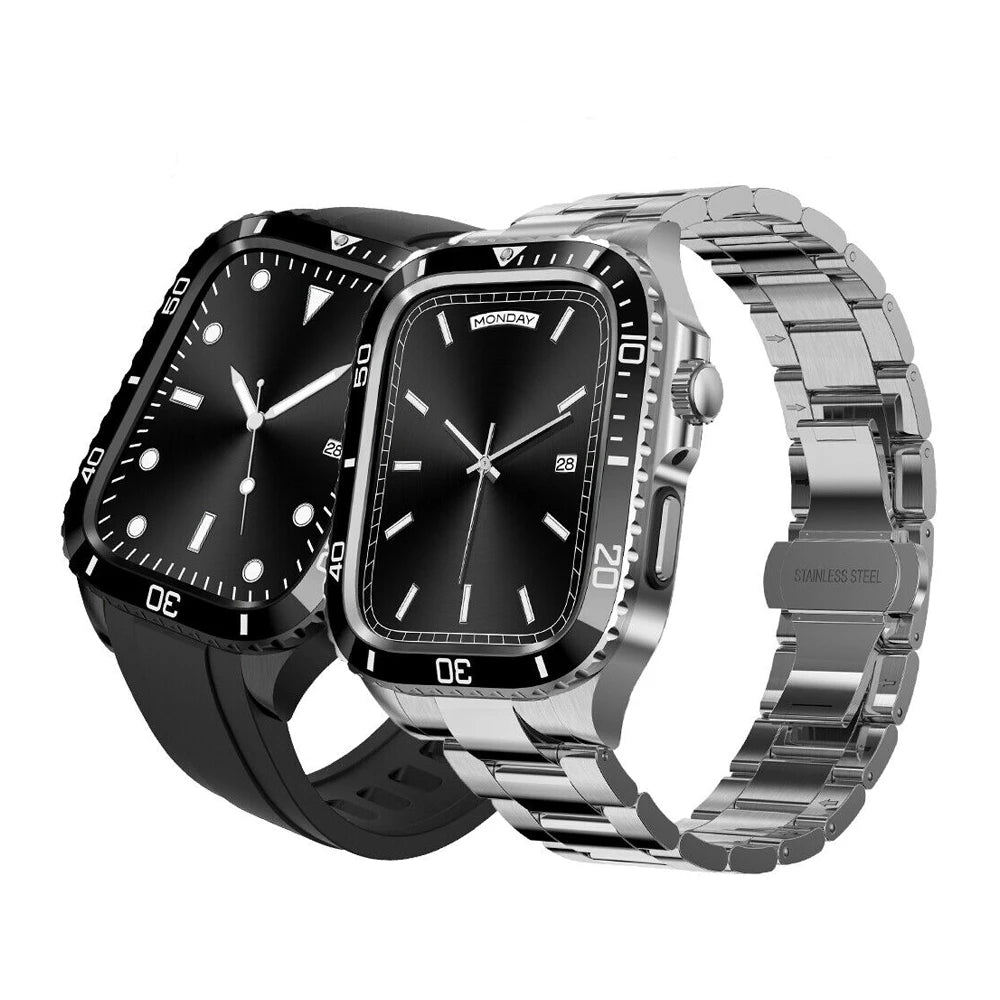 Stainless Steel Armor Case & Band for Apple Watch - MoodPeach