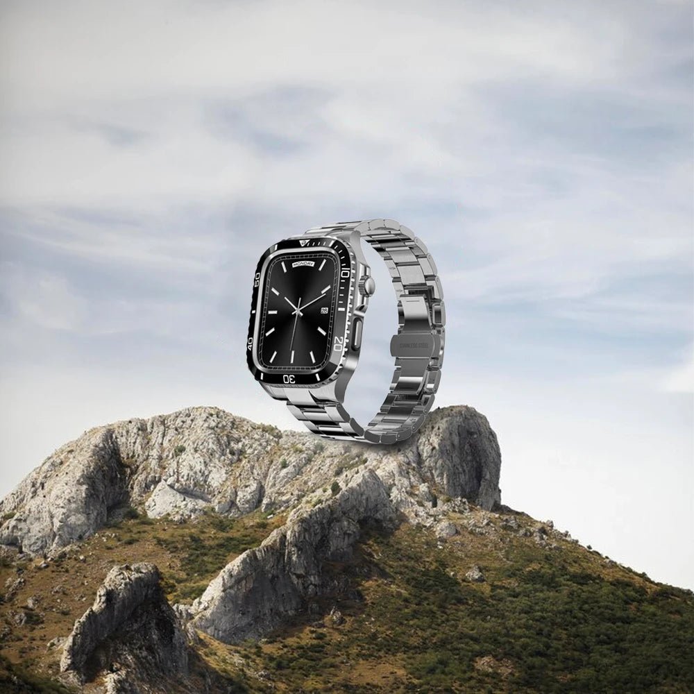 Stainless Steel Armor Case & Band for Apple Watch - MoodPeach