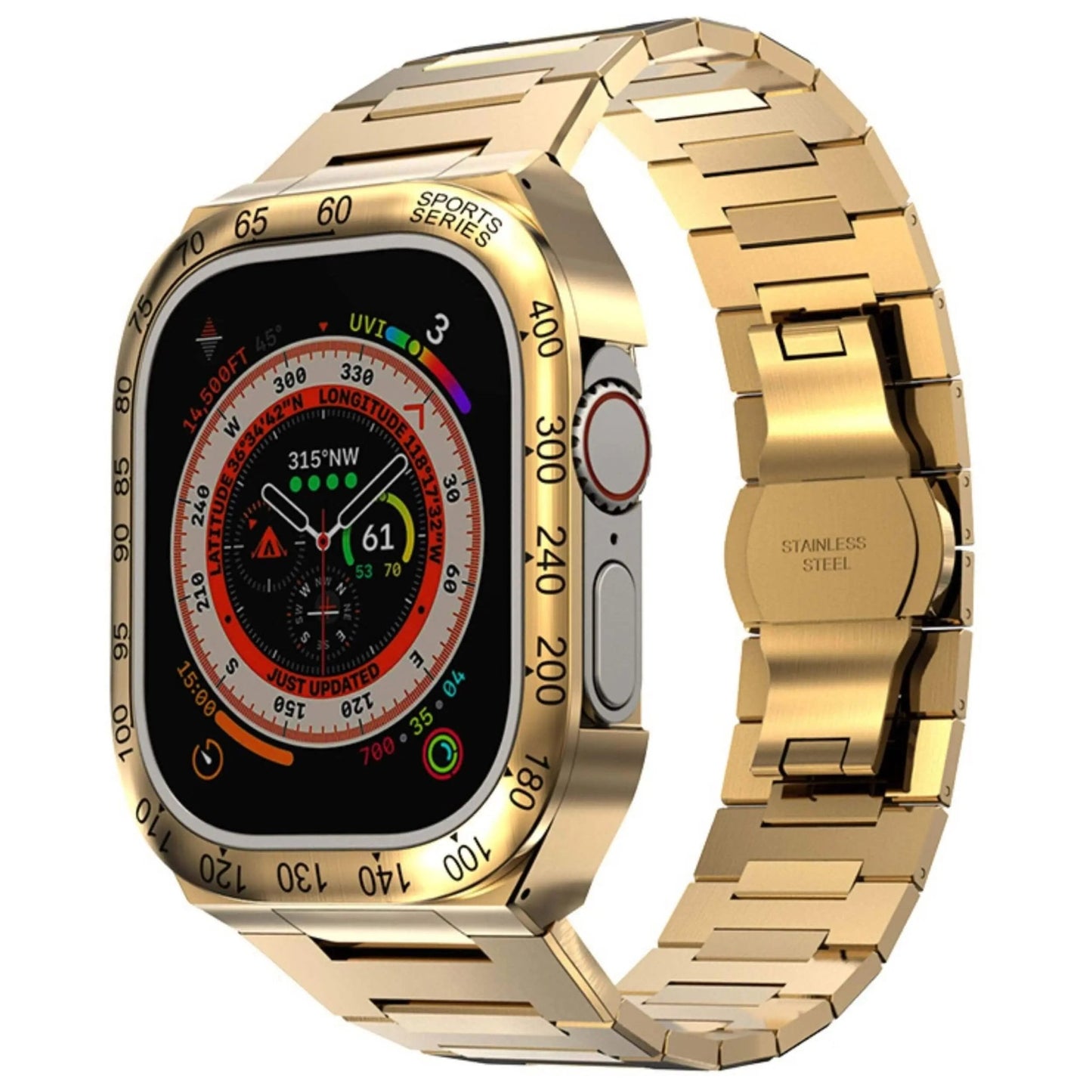 Stainless Steel Case & Band for Apple Watch - MoodPeach