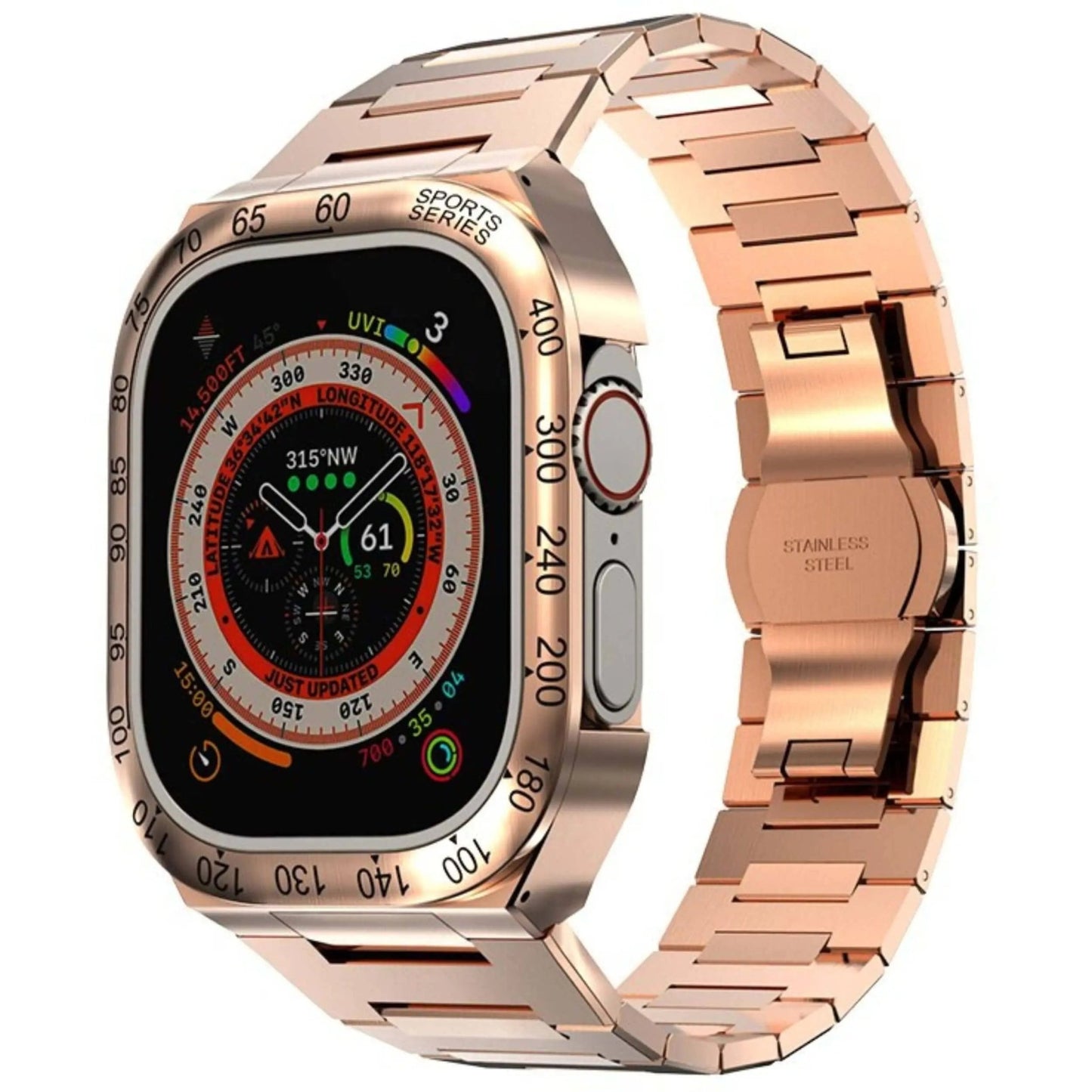 Stainless Steel Case & Band for Apple Watch - MoodPeach