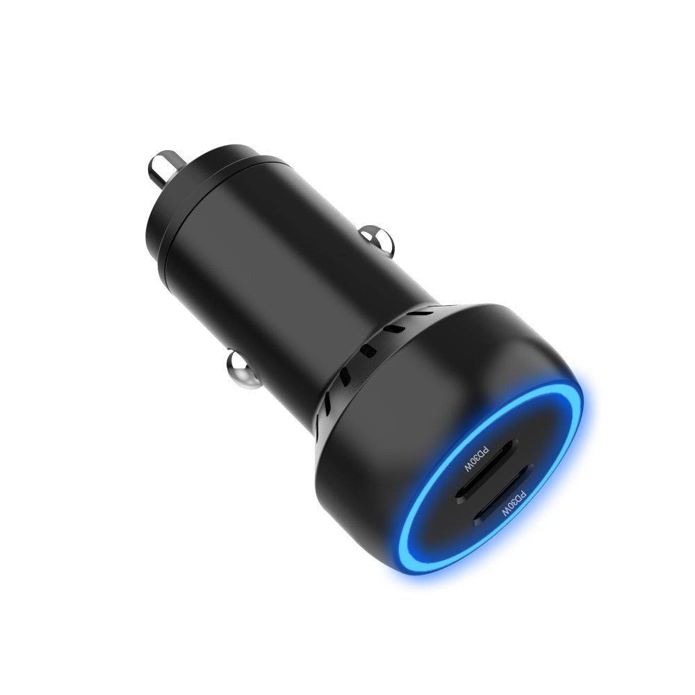 USB - C Dual Port Charger (60W) - Car Bundle - MoodPeach