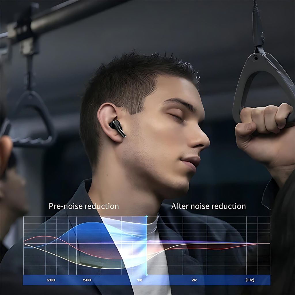 Wireless Earbuds with LCD Touchscreen - MoodPeach