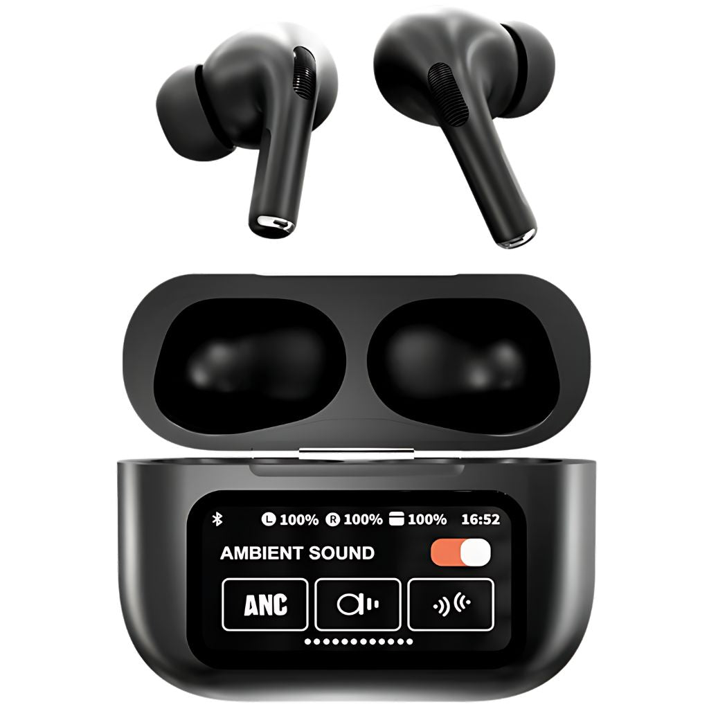 Wireless Earbuds with LCD Touchscreen - MoodPeach