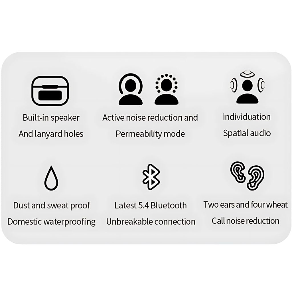 Wireless Earbuds with LCD Touchscreen - MoodPeach