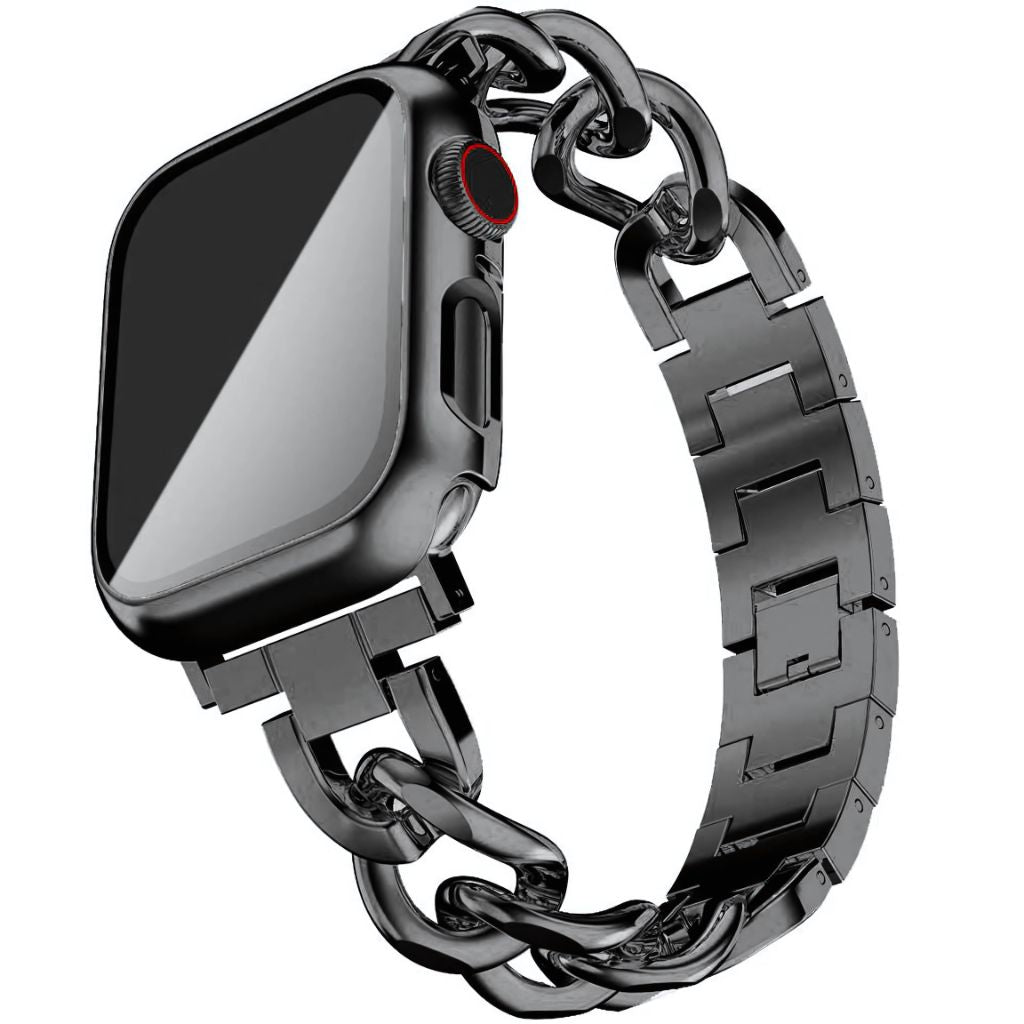 Women’s Modern Stainless Steel Apple Watch Band - MoodPeach