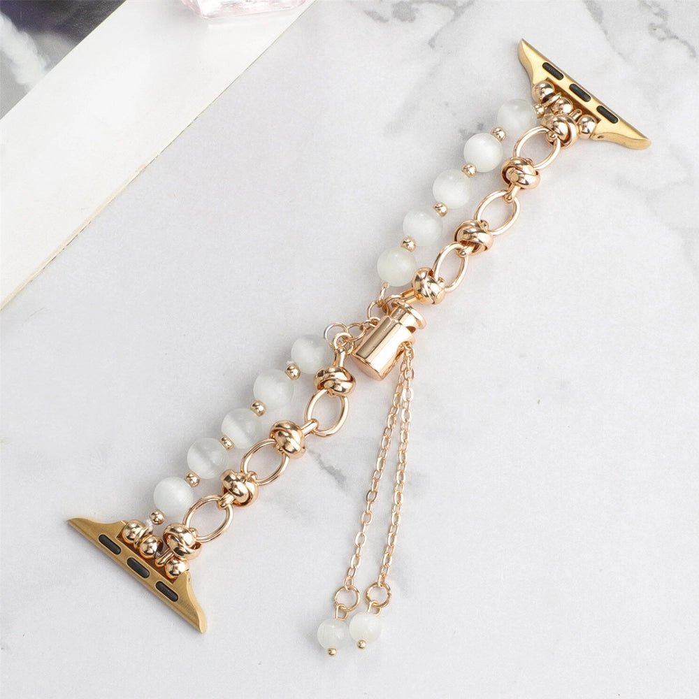 Women's Pearl Essence Bracelet Band for Apple Watch - MoodPeach