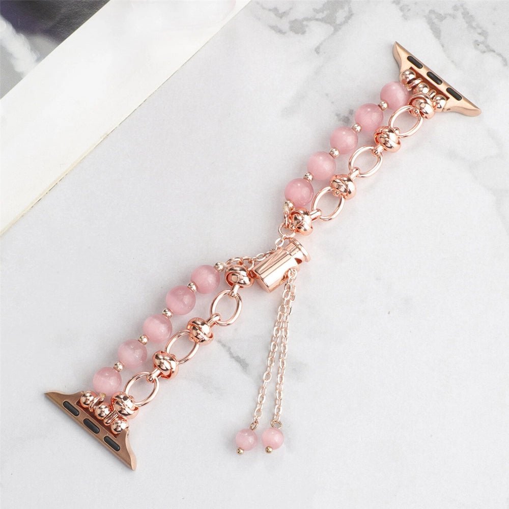 Women's Pearl Essence Bracelet Band for Apple Watch - MoodPeach