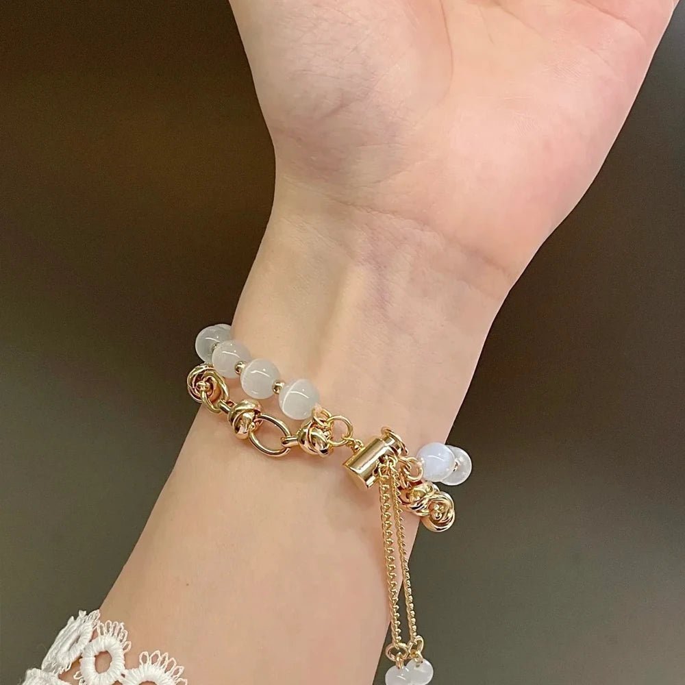 Women's Pearl Essence Bracelet Band for Apple Watch - MoodPeach