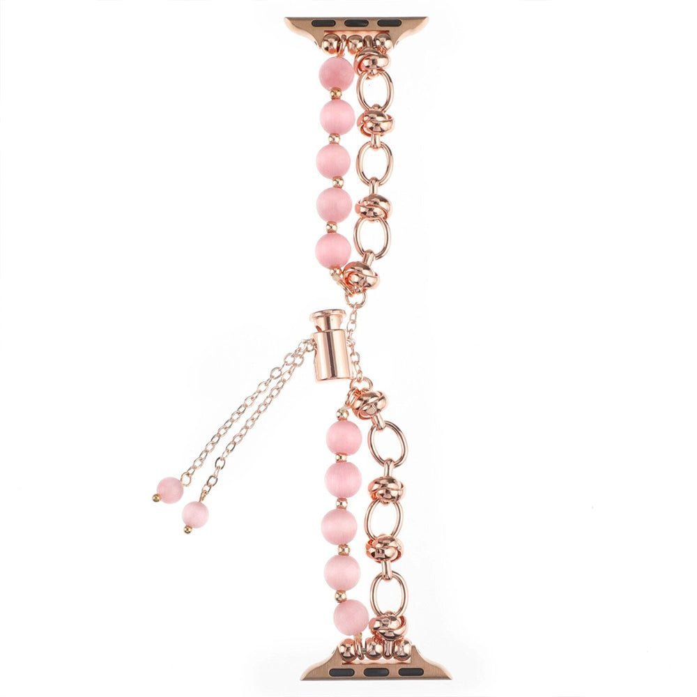 Women's Pearl Essence Bracelet Band for Apple Watch - MoodPeach