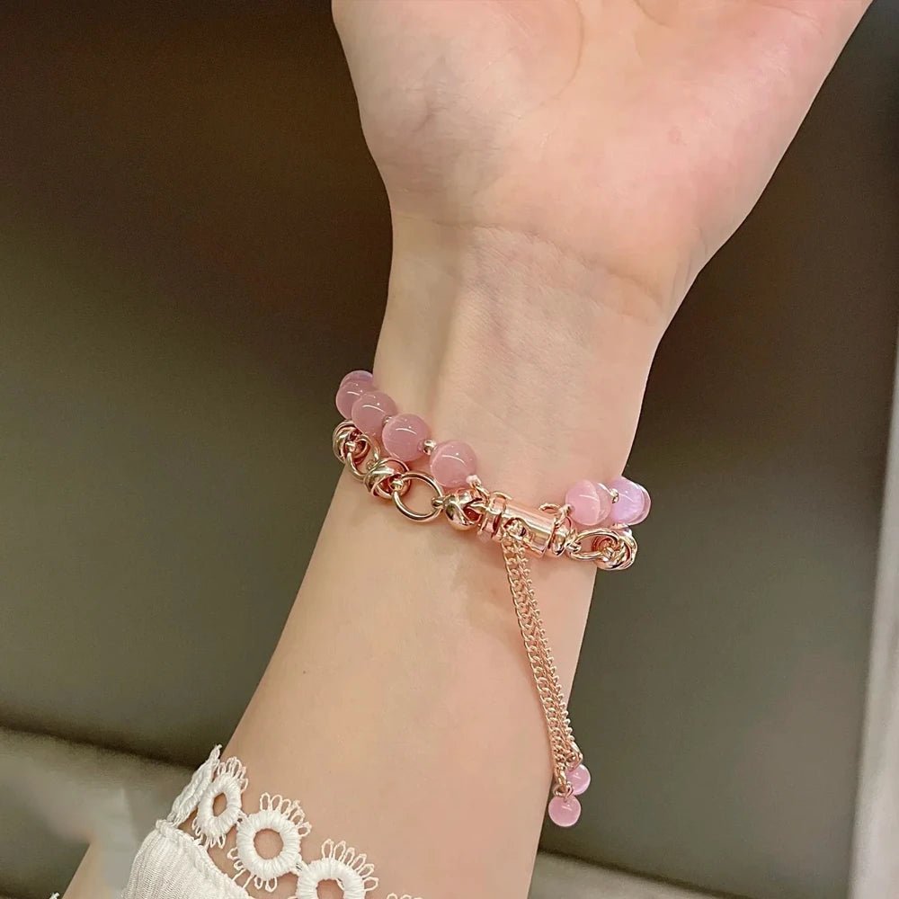 Women's Pearl Essence Bracelet Band for Apple Watch - MoodPeach
