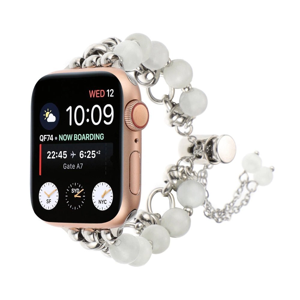 Women's Pearl Essence Bracelet Band for Apple Watch - MoodPeach