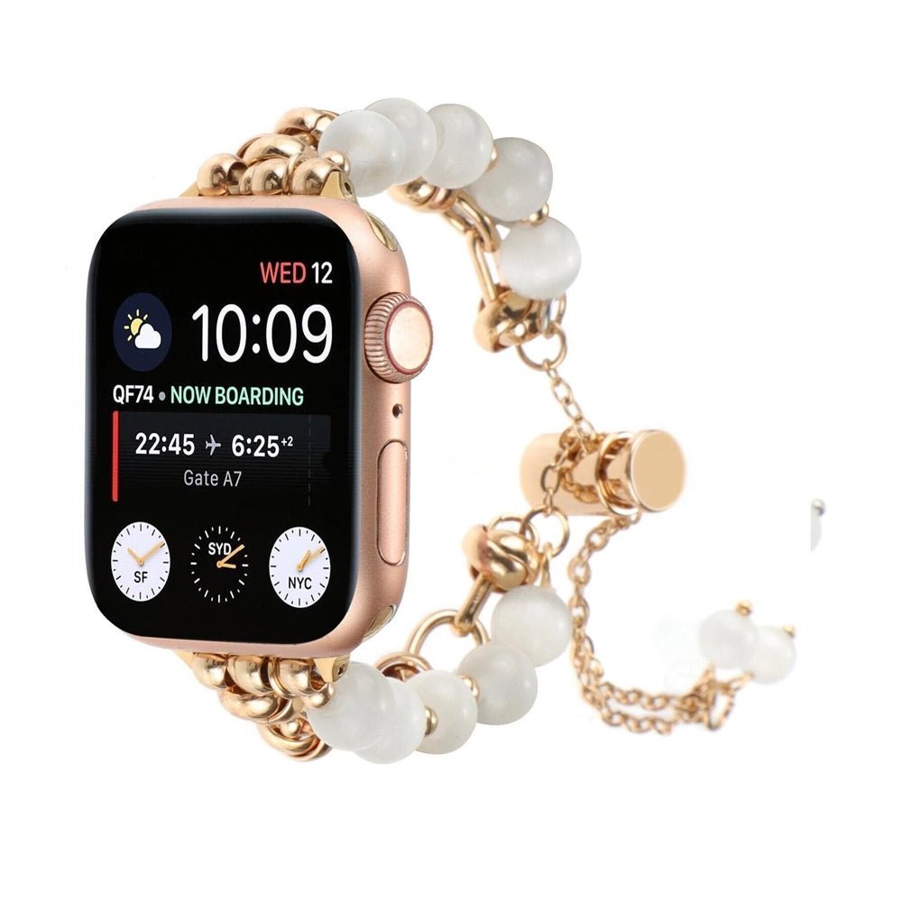 Women's Pearl Essence Bracelet Band for Apple Watch - MoodPeach