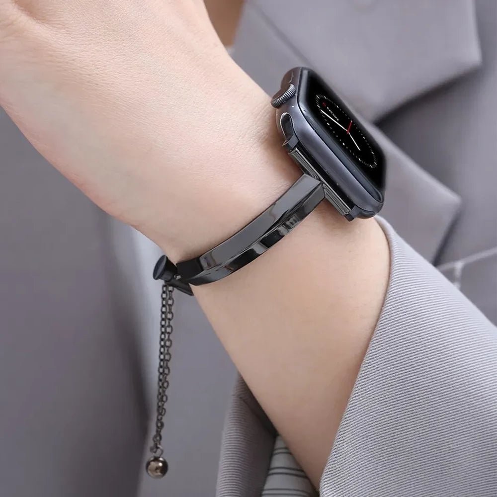Women's Slim Stainless Steel Link Band for Apple Watch - MoodPeach
