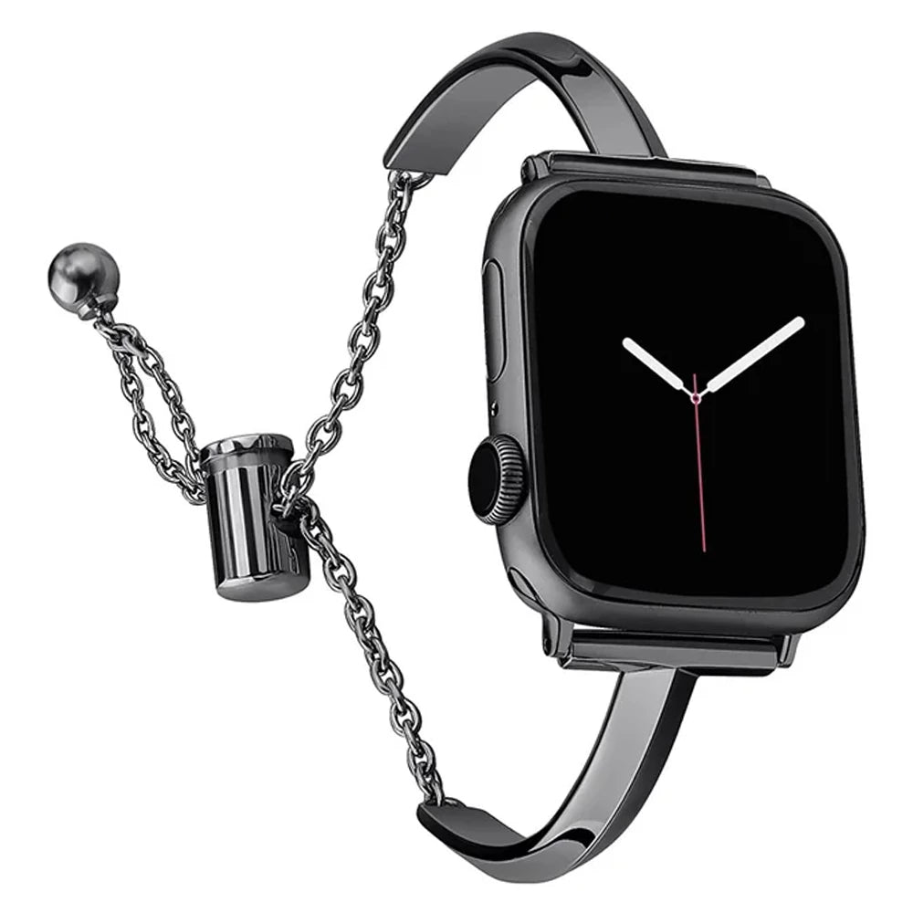 Women's Slim Stainless Steel Link Band for Apple Watch - MoodPeach