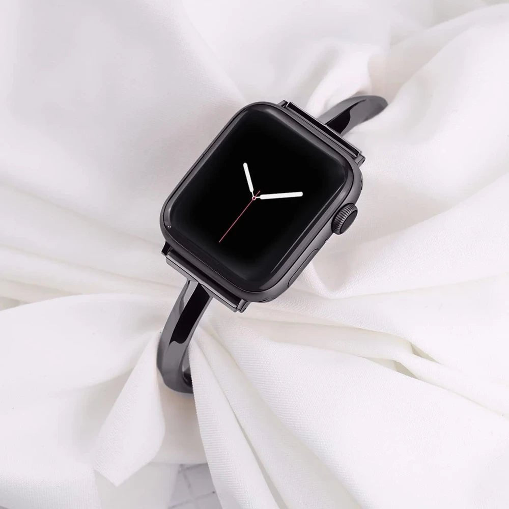 Women's Slim Stainless Steel Link Band for Apple Watch - MoodPeach