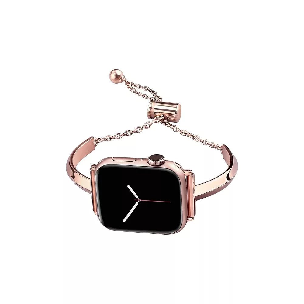 Women's Slim Stainless Steel Link Band for Apple Watch - MoodPeach