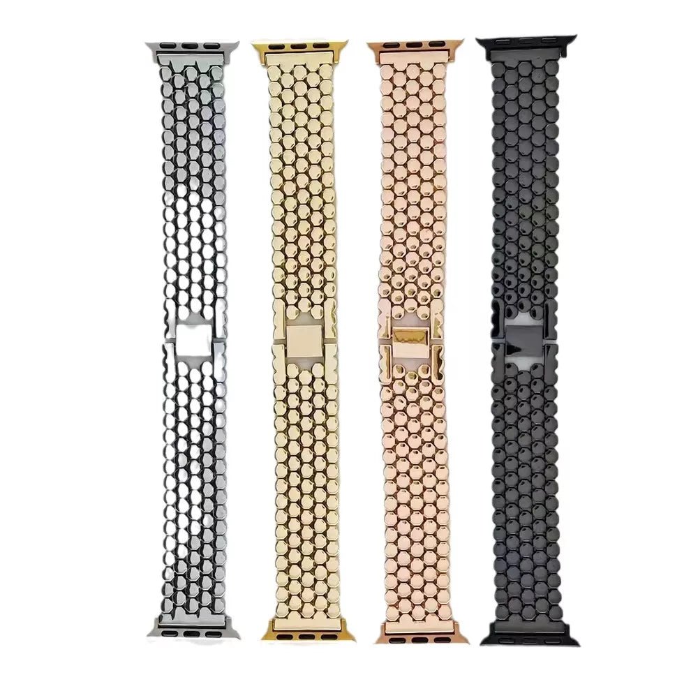 Women's Stainless Steel Elegance Band for Apple Watch - MoodPeach