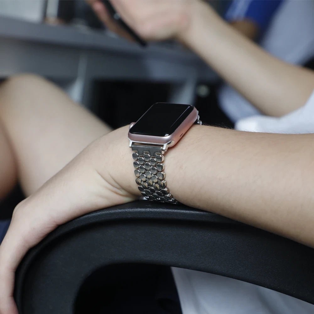 Women's Stainless Steel Elegance Band for Apple Watch - MoodPeach