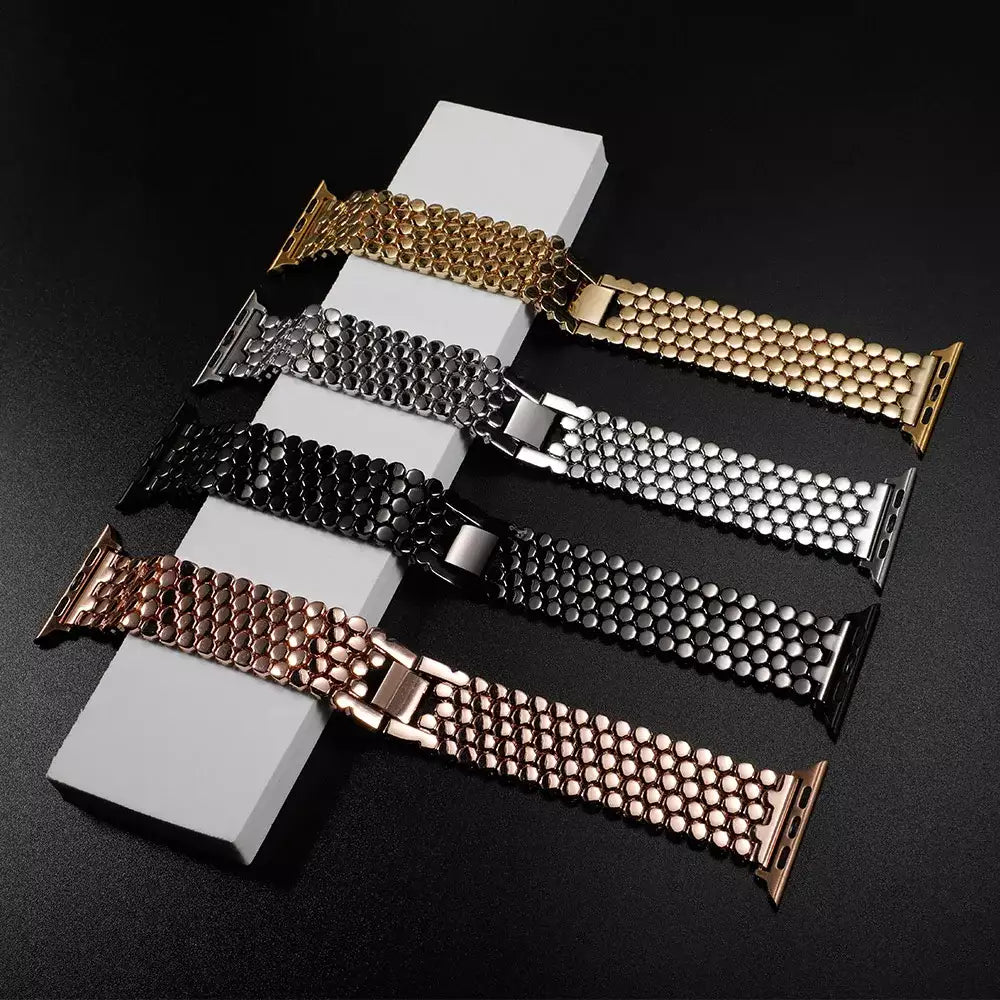Women's Stainless Steel Elegance Band for Apple Watch - MoodPeach