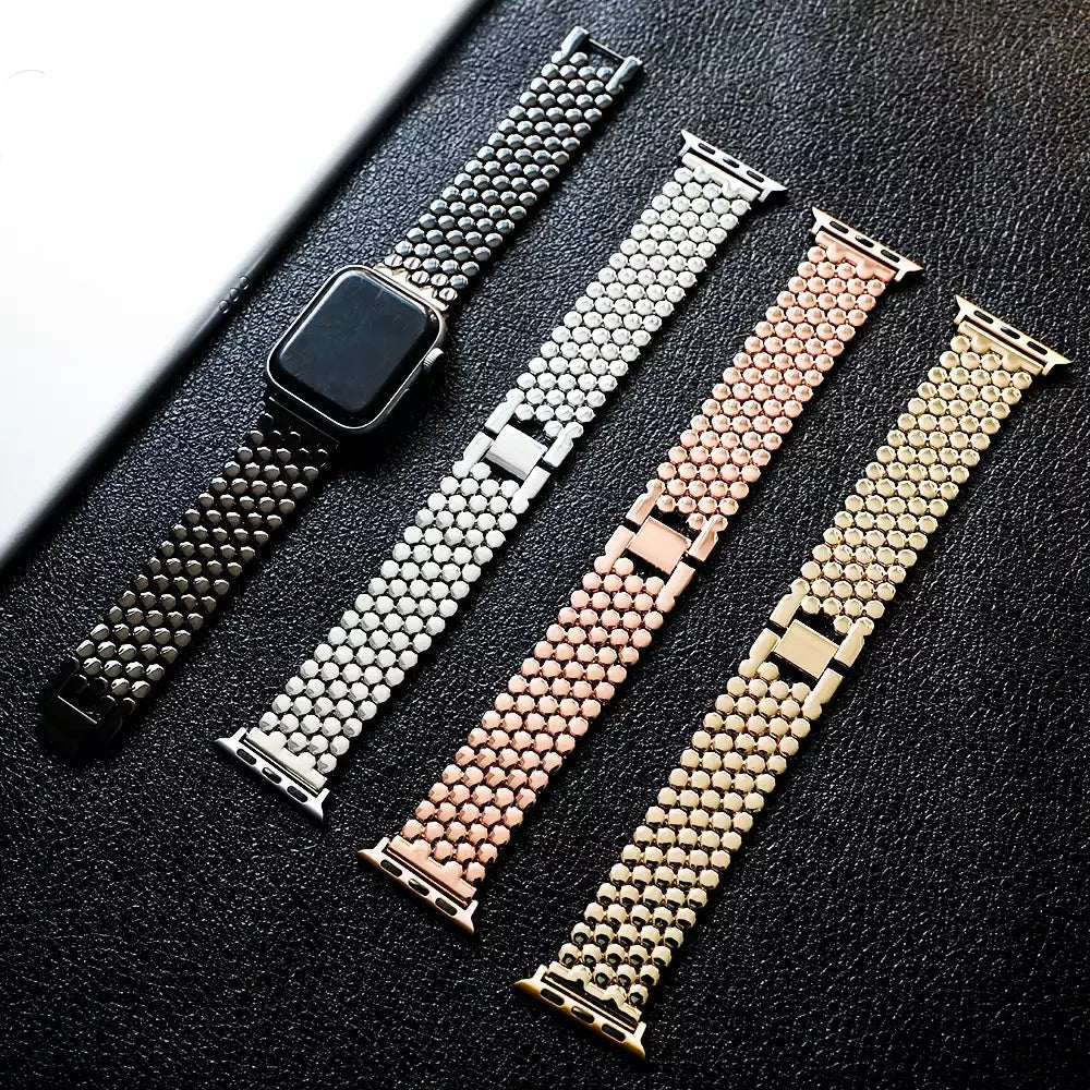 Women's Stainless Steel Elegance Band for Apple Watch - MoodPeach