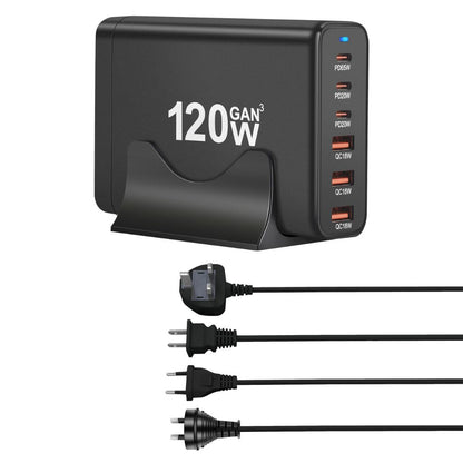 120W GaN 6 - Port USB - C Charger - MoodPeach