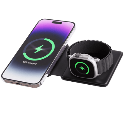 2 in 1 Foldable Charger for Apple - MoodPeach