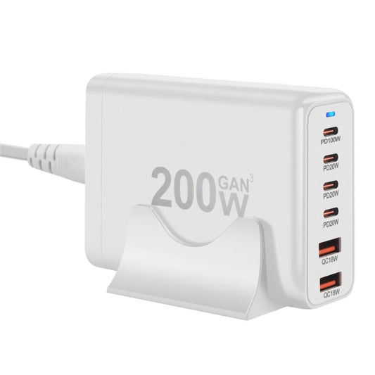200W GaN 6 - Port USB - C Charger - MoodPeach