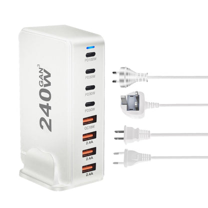 240W GaN 8 - Port USB - C Charger - MoodPeach