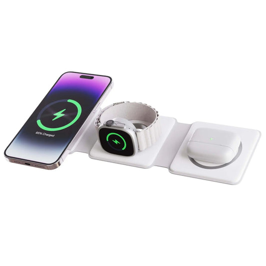 3 in 1 Foldable Charger for Apple - MoodPeach