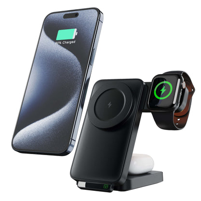 3 in 1 Foldable Charger for Apple - MoodPeach