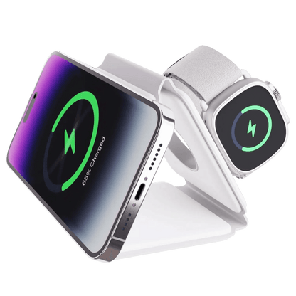 3 in 1 Foldable Charger for Apple - MoodPeach