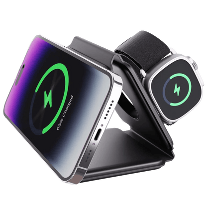3 in 1 Foldable Charger for Apple - MoodPeach