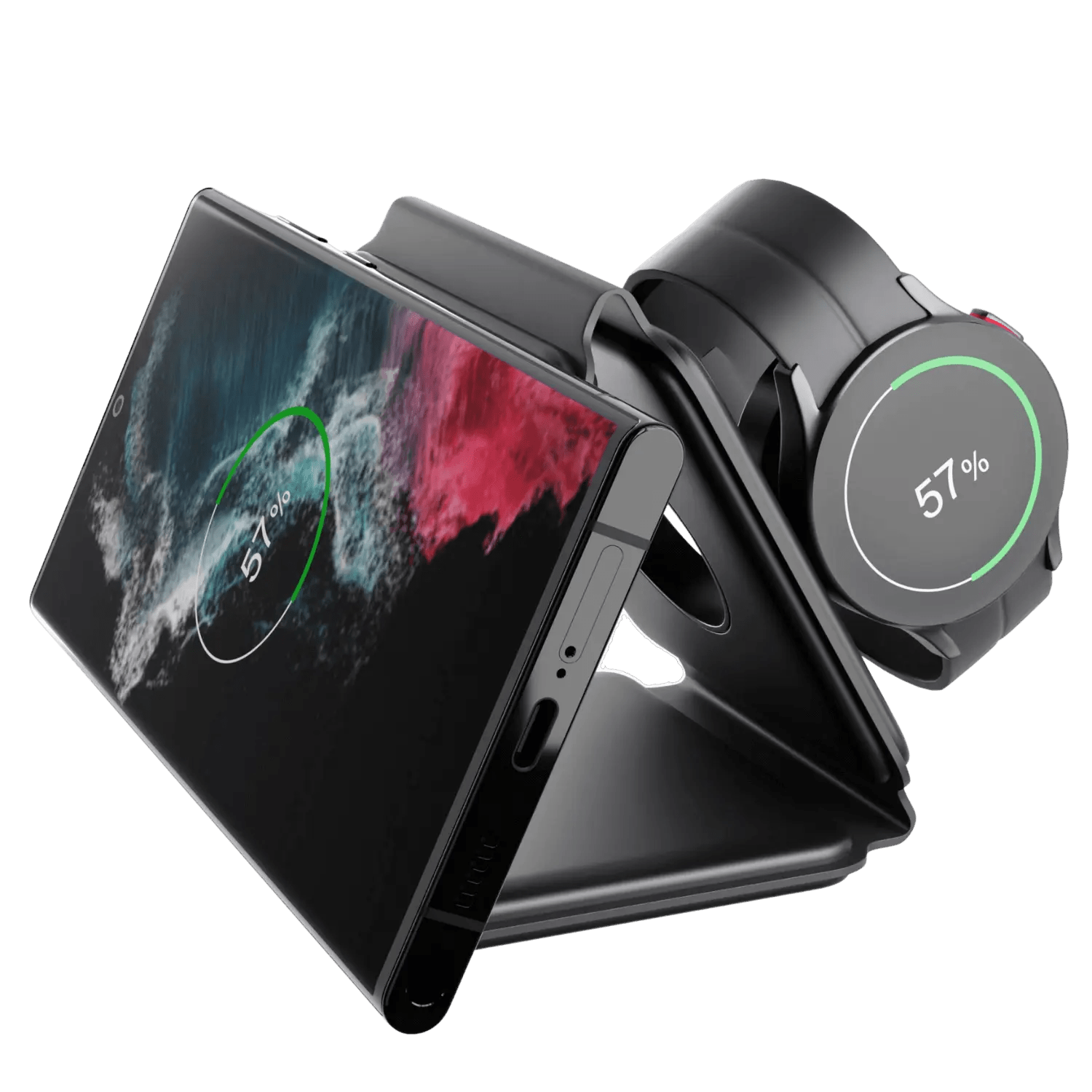 3 in 1 Foldable Charger for Samsung - MoodPeach
