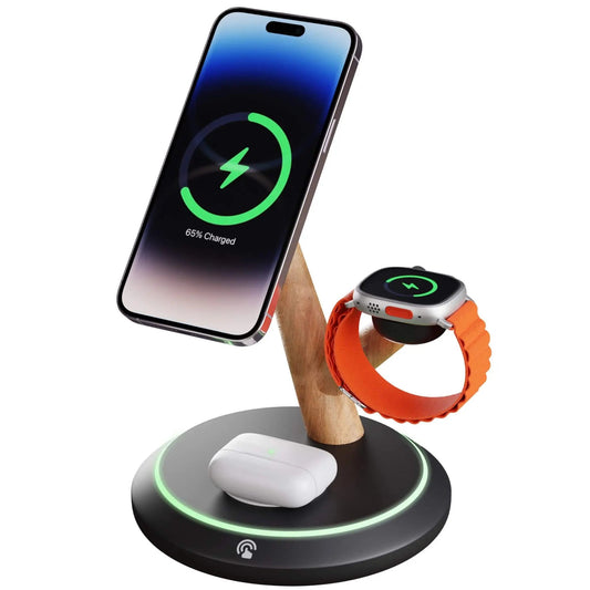 3 in 1 Magnetic Charger for Apple - MoodPeach