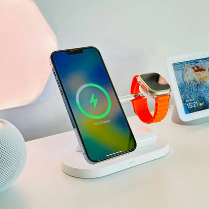 3 in 1 Magnetic Charger for Apple - MoodPeach