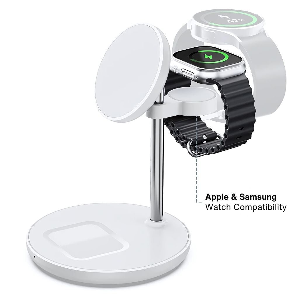 3 in 1 Magnetic Charger for Apple & Samsung - MoodPeach