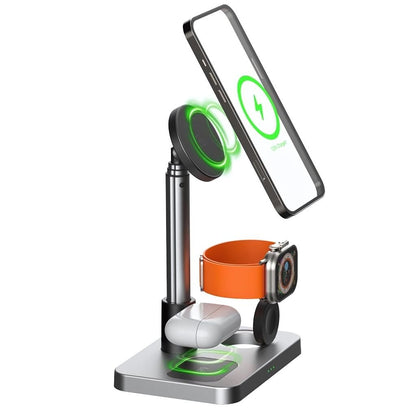 3 in 1 Magnetic Charger with Telescopic Reach for Apple - MoodPeach