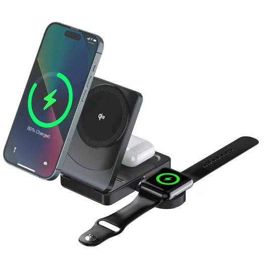 3 in 1 Qi2 Foldable Charger - MoodPeach