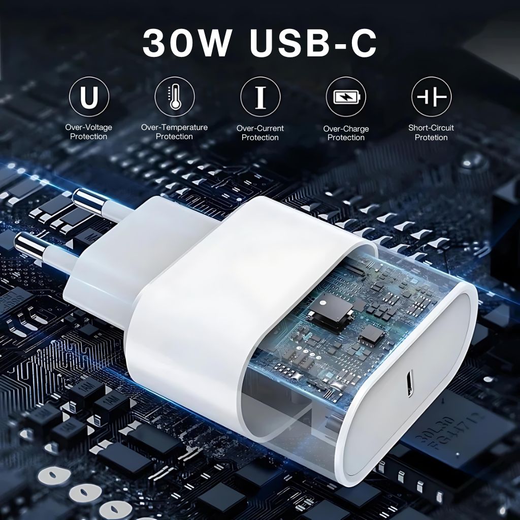 30W USB C Power Adapter - MoodPeach