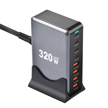 320W GaN 8 - Port USB - C Charger - MoodPeach