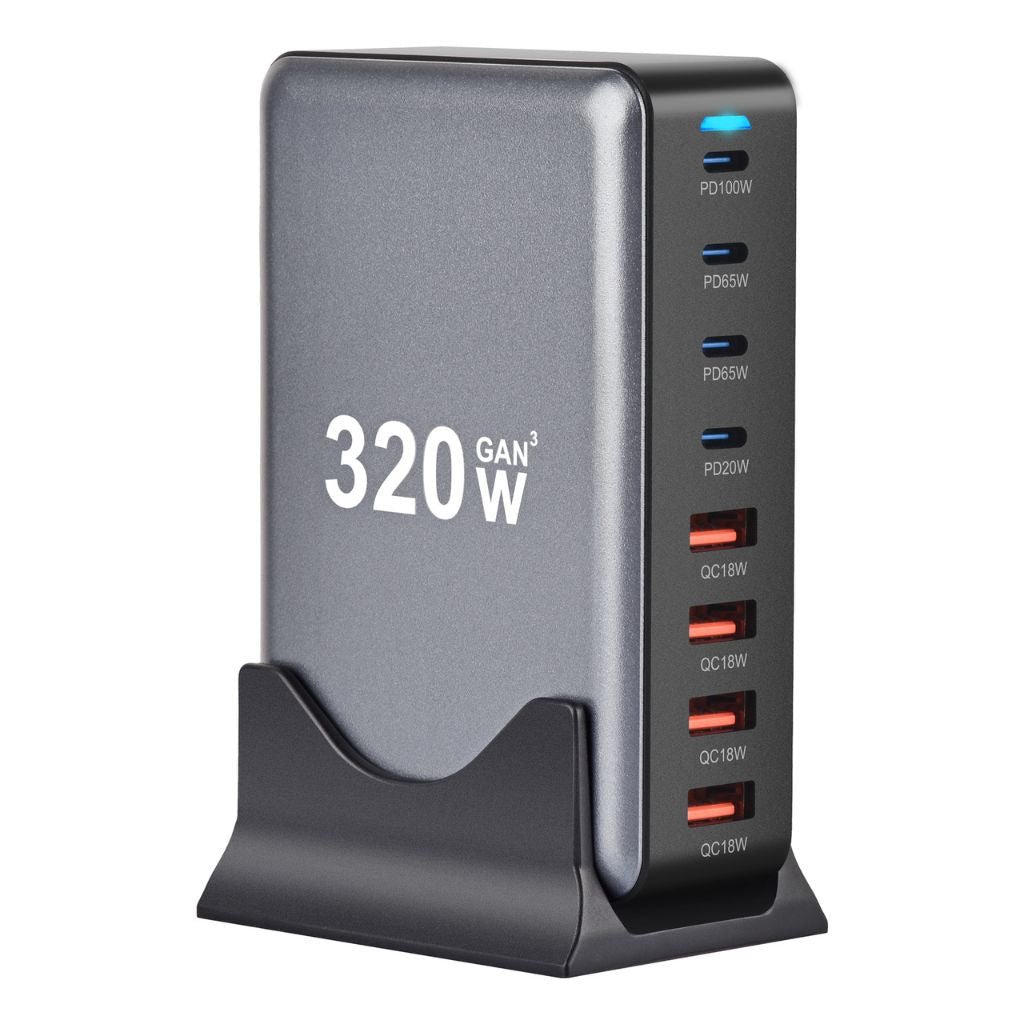 320W GaN 8 - Port USB - C Charger - MoodPeach