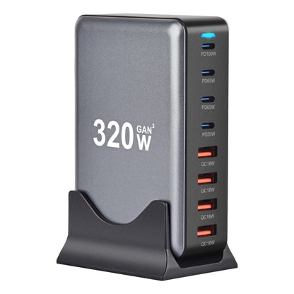 320W GaN 8 - Port USB - C Charger - MoodPeach